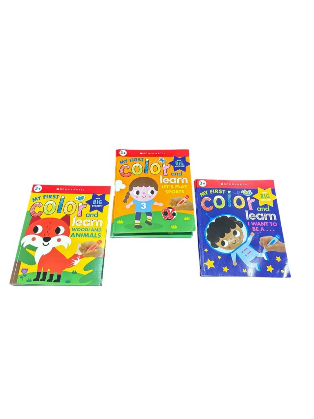 Set of 21 My First Color And Learn Activity Books Woodland Animals, Sports, & Ca